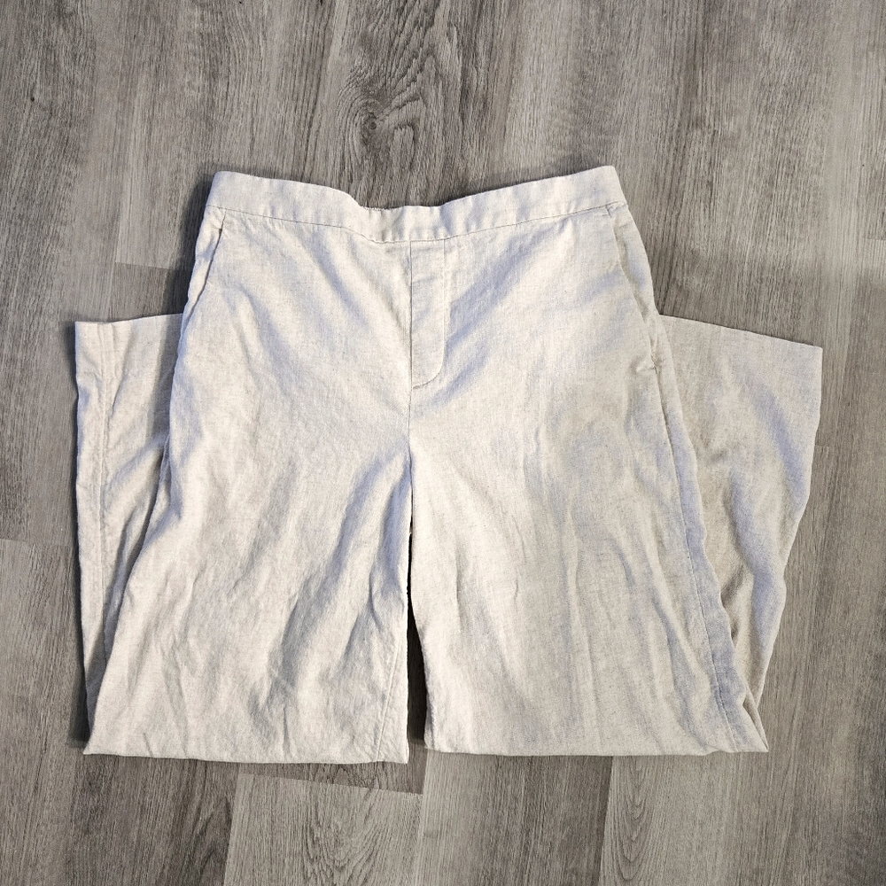 BANANA REPUBLIC High Rise Hayden Wide Leg Linen Blend Pants - Picture 5 of 9